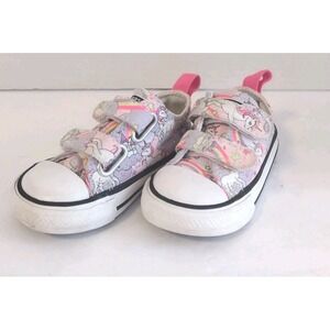 Converse All Star Toddler Girls Sneaker Shoes Fantasy Unicorn Low Top Size 5